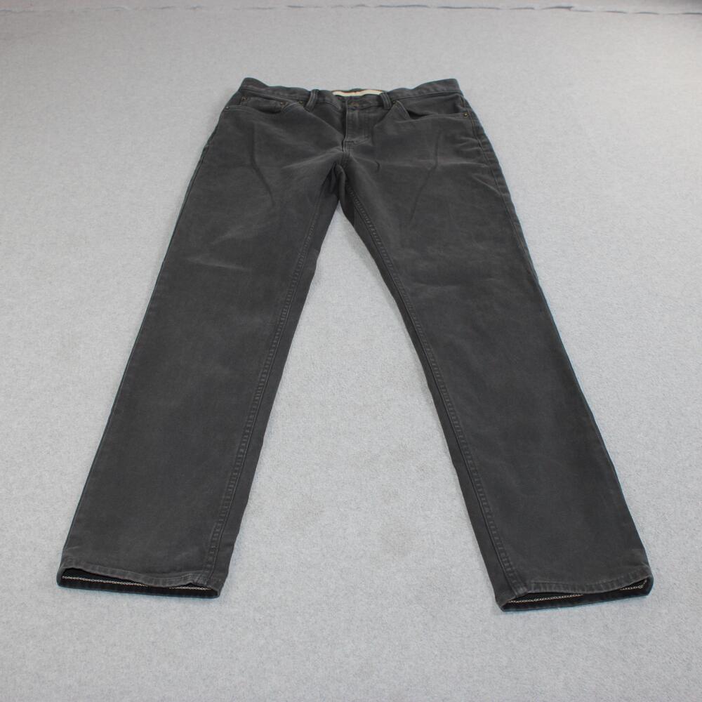 Banana Republic Traveler Jean Men 30x32 Gray Charcoal Slim Denim Stretch Comfort